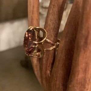 18k gold plated vintage ring